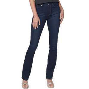 PAIGE Women's Straight Leg Jeans - Dark Blue